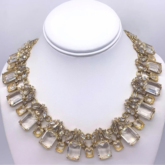 J. Crew Jeweled Crystal Collar Necklace - Picture 1 of 5